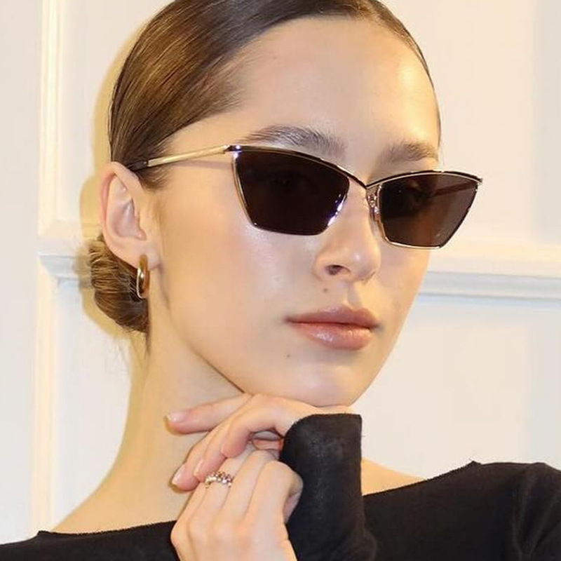 Sunglasses Uv400 - Nieuwe Metalen Cat's Eye Fashion Retro