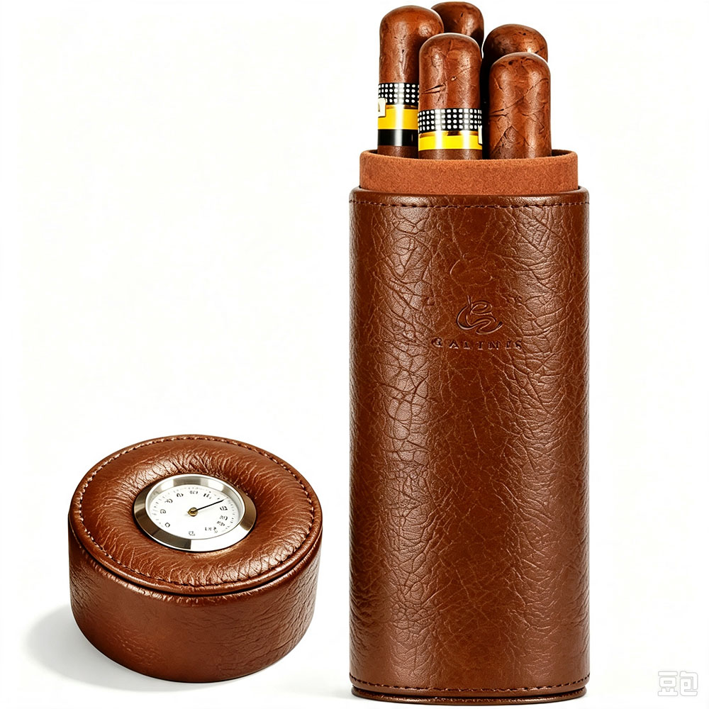 Premium Cigar Case - GALINER Cederhouten Reishumidor Sigarenkist Draagbare Lederen