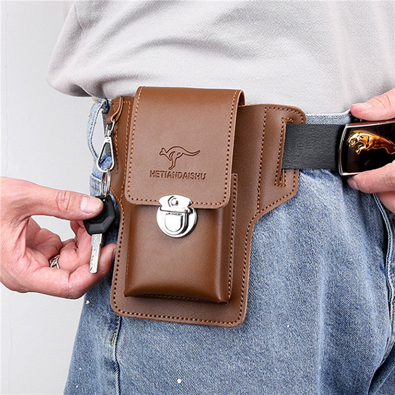 Telefoon Riem Tas Voor Mannen  - Leather Wallet Men recensie en prijs