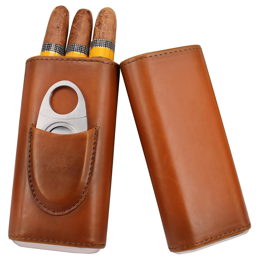 LMETJMA 3-vingerige lederen si - Premium Cigar Case recensie en prijs