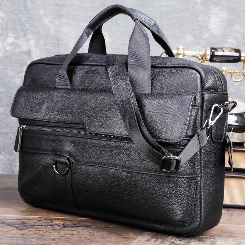 Grote Mannen Echt Lederen Hand - Leather Briefcase recensie en prijs