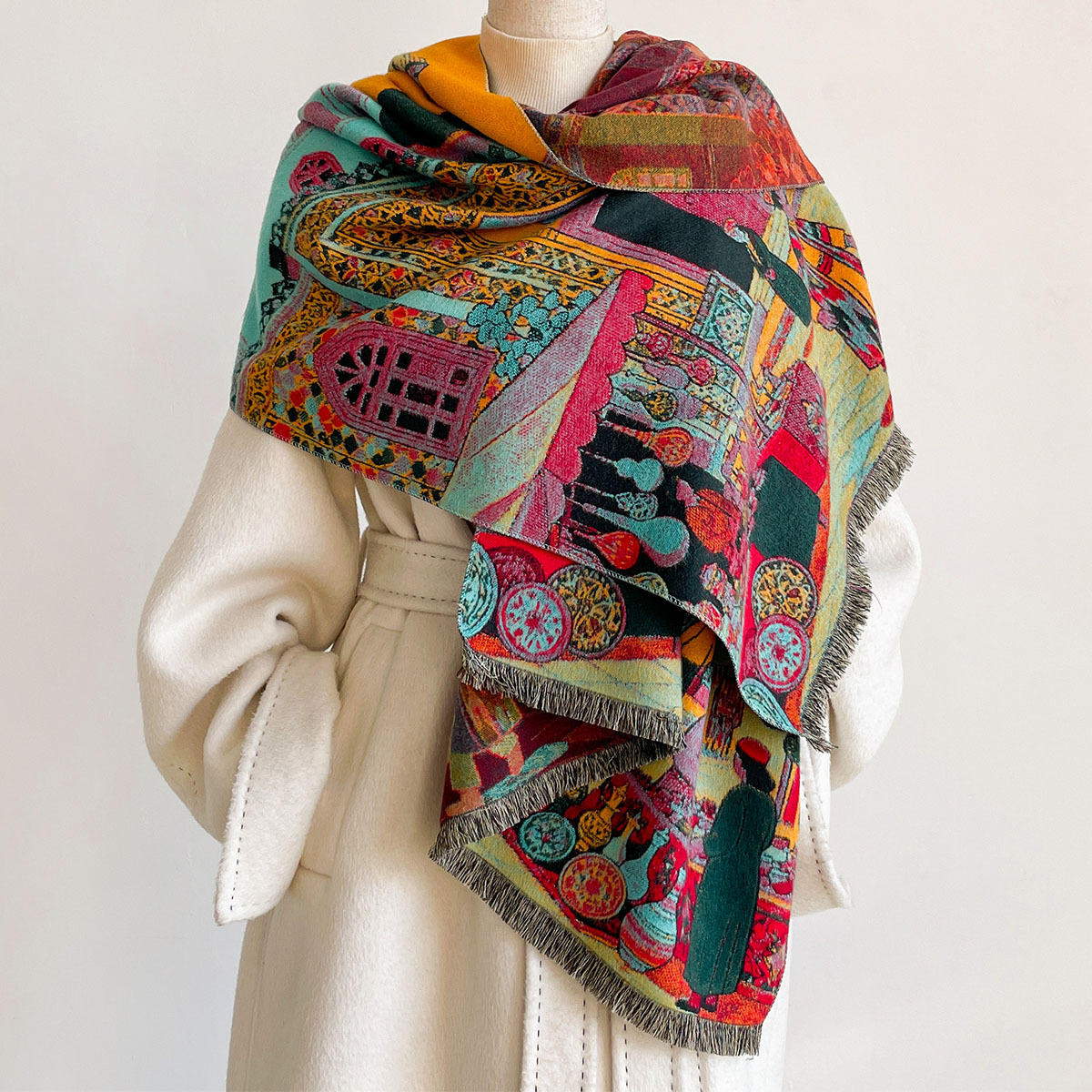 Dames Imitatie Kasjmier Sjaal, - Cashmere Scarf recensie en prijs