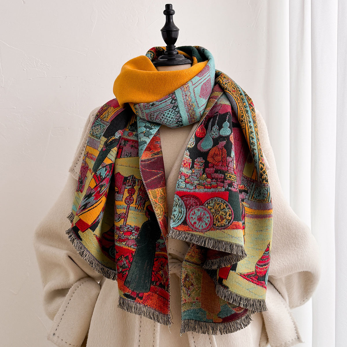 Dames Imitatie Kasjmier Sjaal, - Cashmere Scarf recensie en prijs