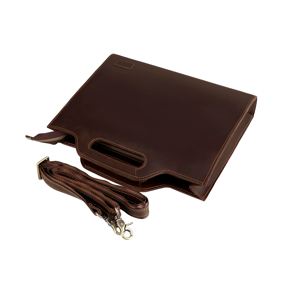 Laptoptas voor heren, schouder - Leather Briefcase recensie en prijs